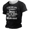 T shirt Tee Homme Unisexe 3D effet Imprimés Photos Lettre Col Ras du Cou Imprimer Manches Courtes Plein Air du"idien Vacances Standard Polyester Décontractée Designer Grand et grand miniinthebox
