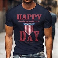 T shirt Tee Homme Unisexe 3D effet Imprimés Photos Lettre Col Ras du Cou Imprimer Manches Courtes Plein Air du"idien Vacances Standard Polyester Décontractée Rétro Vintage Designer miniinthebox