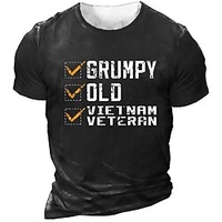 T shirt Tee Homme Unisexe 3D effet Imprimés Photos Lettre Col Ras du Cou Imprimer Manches Courtes Plein Air du"idien Vacances Standard Polyester Décontractée Rétro Vintage Designer miniinthebox