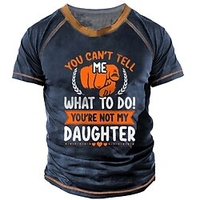 T shirt Tee Homme Unisexe 3D effet Imprimés Photos mains Lettre Col Ras du Cou Imprimer Manches Courtes Plein Air du"idien Vacances Standard Polyester Décontractée Designer Grand et grand miniinthebox