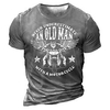 T shirt Tee Homme Unisexe 3D effet Imprimés Photos Moto Lettre Col Ras du Cou Imprimer Manches Courtes Plein Air du"idien Vacances Standard Polyester Décontractée Designer Grand et grand miniinthebox