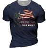 T shirt Tee Homme Unisexe 3D effet Imprimés Photos Soldier Drapeau National Col Ras du Cou Imprimer Manches Courtes Plein Air du"idien Vacances Standard Polyester Décontractée Rétro Vintage miniinthebox