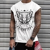 T shirt Tee Homme Unisexe Estampage à chaud Bande dessinée Imprimés Photos Col Ras du Cou Imprimer Sangles Plein Air du"idien Vacances Standard Mélange de Coton Décontractée Designer Grand et miniinthebox