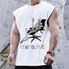 T shirt Tee Homme Unisexe Estampage à chaud Imprimés Photos Crânes Col Ras du Cou Imprimer Sangles Plein Air du"idien Vacances Standard Mélange de Coton Décontractée Designer Grand et grand miniinthebox