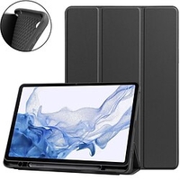 Tablette Coque Couverture Pour Samsung Galaxy Tab S8 Ultra S7 Plus FE S6 Lite Porte-crayons Clapet Réveil / veille automatique intelligent Couleur Pleine Plastique Silicone faux cuir miniinthebox
