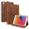 Tablette Etuis coque Pour Samsung Galaxy Tab S7 Plus FE S8 S7 A8 A7 Lite S6 Lite Un 8.0 Porte Carte Avec Support Clapet Cœur Couleur Pleine TPU faux cuir miniinthebox