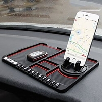tapis anti-dérapant multifonctionnel pour voiture téléphone anti-dérapant collant anti-dérapant montage sur tableau de bord silicone tapis tapis de voiture miniinthebox
