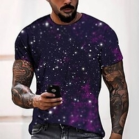 Tee T shirt Tee Homme 3D effet Graphic Normal Col Rond Impression 3D Manches Courtes Décontractée du"idien Fin de semaine Standard Polyester Design Mode Frais / Eté miniinthebox