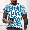 Tee T shirt Tee Homme 3D effet Graphic Normal Col Rond Impression 3D Manches Courtes Décontractée du"idien Fin de semaine Standard Polyester Design Mode Frais / Eté miniinthebox