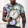 Tee T shirt Tee Homme 3D effet Graphic Normal Col Rond Impression 3D Manches Courtes Décontractée du"idien Fin de semaine Standard Polyester Design Mode Frais / Eté miniinthebox