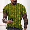 Tee T shirt Tee Homme 3D effet Graphic Normal Col Rond Impression 3D Manches Courtes Décontractée du"idien Fin de semaine Standard Polyester Mode Designer Frais miniinthebox