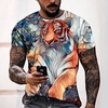 Tee T shirt Tee Homme 3D effet Graphic Normal Col Rond Impression 3D Manches Courtes Décontractée du"idien Fin de semaine Standard Polyester Mode Designer Frais miniinthebox