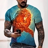 Tee T shirt Tee Homme 3D effet Graphic Normal Col Rond Impression 3D Manches Courtes Décontractée du"idien Fin de semaine Standard Polyester Mode Designer Frais miniinthebox