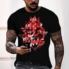 Tee T shirt Tee Homme 3D effet Graphic Normal Col Rond Impression 3D Manches Courtes Décontractée du"idien Fin de semaine Standard Polyester Mode Designer Frais miniinthebox