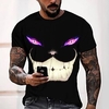 Tee T shirt Tee Homme 3D effet Graphic Normal Col Rond Impression 3D Manches Courtes Décontractée du"idien Fin de semaine Standard Polyester Mode Designer Frais miniinthebox