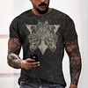 Tee T shirt Tee Homme 3D effet Graphic Normal Col Rond Impression 3D Manches Courtes Décontractée du"idien Fin de semaine Standard Polyester Mode Designer Frais miniinthebox