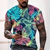 Tee T shirt Tee Homme 3D effet Graphic Normal Col Rond Impression 3D Manches Courtes Décontractée du"idien Fin de semaine Standard Polyester Mode Designer Frais miniinthebox