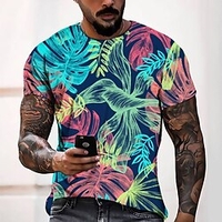 Tee T shirt Tee Homme 3D effet Graphic Normal Col Rond Impression 3D Manches Courtes Décontractée du"idien Fin de semaine Standard Polyester Mode Designer Frais miniinthebox