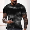 Tee T shirt Tee Homme 3D effet Graphic Normal Col Rond Impression 3D Manches Courtes Décontractée du"idien Fin de semaine Standard Polyester Mode Designer Frais miniinthebox