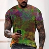 Tee T shirt Tee Homme 3D effet Graphic Normal Col Rond Impression 3D Manches Courtes Décontractée du"idien Fin de semaine Standard Polyester Mode Designer Frais miniinthebox