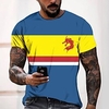 Tee T shirt Tee Homme 3D effet Graphic Normal Col Rond Impression 3D Manches Courtes Décontractée du"idien Fin de semaine Standard Polyester Mode Designer Frais miniinthebox