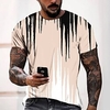 Tee T shirt Tee Homme 3D effet Graphic Normal Col Rond Impression 3D Manches Courtes Décontractée du"idien Fin de semaine Standard Polyester Mode Designer Frais miniinthebox