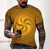 Tee T shirt Tee Homme 3D effet Graphic Normal Col Rond Impression 3D Manches Courtes Décontractée du"idien Fin de semaine Standard Polyester Mode Designer Frais miniinthebox