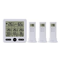 Thermomètre numérique avec capteur sans fil 3 pièces station météo extérieure intérieure détecteur de température ts-6210 miniinthebox