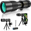 Télescope monoculaire HD 10-30040 mm avec adaptateur pour smartphone prisme clair bak4 lentille fmc monoculaire pour l