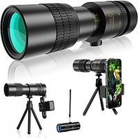 Télescope monoculaire HD 10-30040 mm avec adaptateur pour smartphone prisme clair bak4 lentille fmc monoculaire pour l