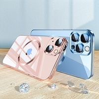 téléphone Coque Pour Apple Adsorption Magnétique Aimantée iPhone 13 12 Pro Max Compatible avec MagSafe Antichoc Couleur Pleine TPU Métal miniinthebox