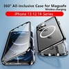 téléphone Coque Pour Apple Adsorption Magnétique Aimantée iPhone 14 13 12 11 Plus Pro Max Dépoli Double Face Compatible avec MagSafe Transparente Verre Trempé miniinthebox