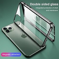 téléphone Coque Pour Apple Adsorption Magnétique Aimantée iPhone 14 Pro Max Plus 13 12 11 Mini X XR XS 8 7 Protection complète du corps Anti-rayures avec film de verre d