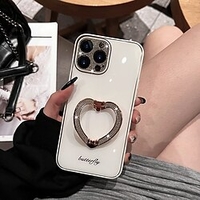 téléphone Coque Pour Apple Coque Arriere iPhone 12 Pro Max 11 Pro Max iPhone 13 12 Pro Max Portable Avec Support Antichoc Couleur Pleine Acrylique miniinthebox