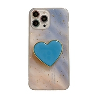 téléphone Coque Pour Apple Coque Arriere iPhone 13 12 11 Pro Max X XR XS Max Coque Anti-Chocs Béquille Antichoc Cœur Brillant TPU PC miniinthebox