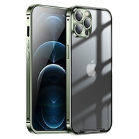 téléphone Coque Pour Apple Coque Arriere iPhone 13 12 Pro Max Portable Translucide Antichoc Couleur Pleine TPU Alliage d