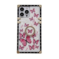 téléphone Coque Pour Apple Coque Arriere iPhone 13 Pro Max 12 11 SE 2022 X XR XS Max 8 7 Béquille Antichoc Papillon TPU PC miniinthebox