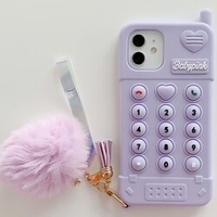téléphone Coque Pour Apple Coque Arriere iPhone 13 Pro Max 12 11 SE 2022 X XR XS Max 8 7 Etanche à la Poussière Jouets Fidget Pousser la bulle pop Couleur Pleine TPU miniinthebox
