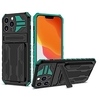 téléphone Coque Pour Apple Coque Arriere iPhone 13 Pro Max 12 11 X XR XS Max Porte Carte Antichoc Avec Support Couleur Pleine TPU PC miniinthebox