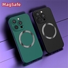 téléphone Coque Pour Apple Coque Arriere iPhone 14 13 12 11 Plus Pro Max Coque Anti-Chocs Magnétique Protection complète du corps Couleur Pleine Gel de silice miniinthebox