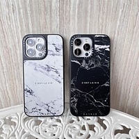 téléphone Coque Pour Apple Coque Arriere iPhone 14 13 12 11 Plus Pro Max Miroir Protection complète du corps Résistance aux chutes aux quatre coins Marbre TPU PC miniinthebox