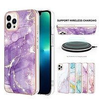 téléphone Coque Pour Apple Coque Arriere iPhone 14 13 12 11 Plus Pro Max Plaqué Protection complète du corps Anti-rayures Marbre TPU PC miniinthebox