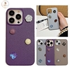 téléphone Coque Pour Apple Coque Arriere iPhone 14 13 12 11 Plus Pro Max Protection complète du corps Mode Anti-rayures Couleur Pleine PC faux cuir miniinthebox