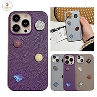 téléphone Coque Pour Apple Coque Arriere iPhone 14 13 12 11 Plus Pro Max Protection complète du corps Mode Anti-rayures Couleur Pleine PC faux cuir miniinthebox