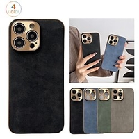 téléphone Coque Pour Apple Coque Arriere iPhone 14 13 12 Pro Max Plus Plaqué Protection complète du corps Anti-rayures Couleur Pleine TPU PC miniinthebox