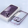 téléphone Coque Pour Apple Coque Arriere iPhone 14 13 12 Pro Max Plus Portable Plaqué Transparente Couleur Pleine Alliage d