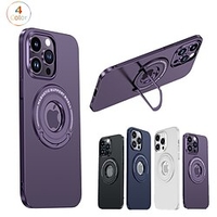 téléphone Coque Pour Apple Coque Arriere iPhone 14 13 Pro Max Plus Avec Support Magnétique Protection complète du corps Couleur Pleine TPU miniinthebox