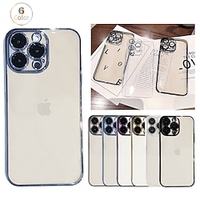 téléphone Coque Pour Apple Coque Arriere iPhone 14 13 Pro Max Plus Plaqué Transparente Protection complète du corps Transparente TPU miniinthebox