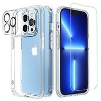 téléphone Coque Pour Apple Coque Arriere iPhone 14 Pro Max 14 Plus 13 12 11 Pro Max Mini X XR XS Etanche à la Poussière Clair Transparente Verre Trempé miniinthebox