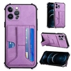 téléphone Coque Pour Apple Coque Arriere iPhone 14 Pro Max Plus 13 12 11 Mini X XR XS 8 7 Avec Support Protection complète du corps Résistance aux chutes aux quatre coins Couleur Pleine TPU faux cuir miniinthebox